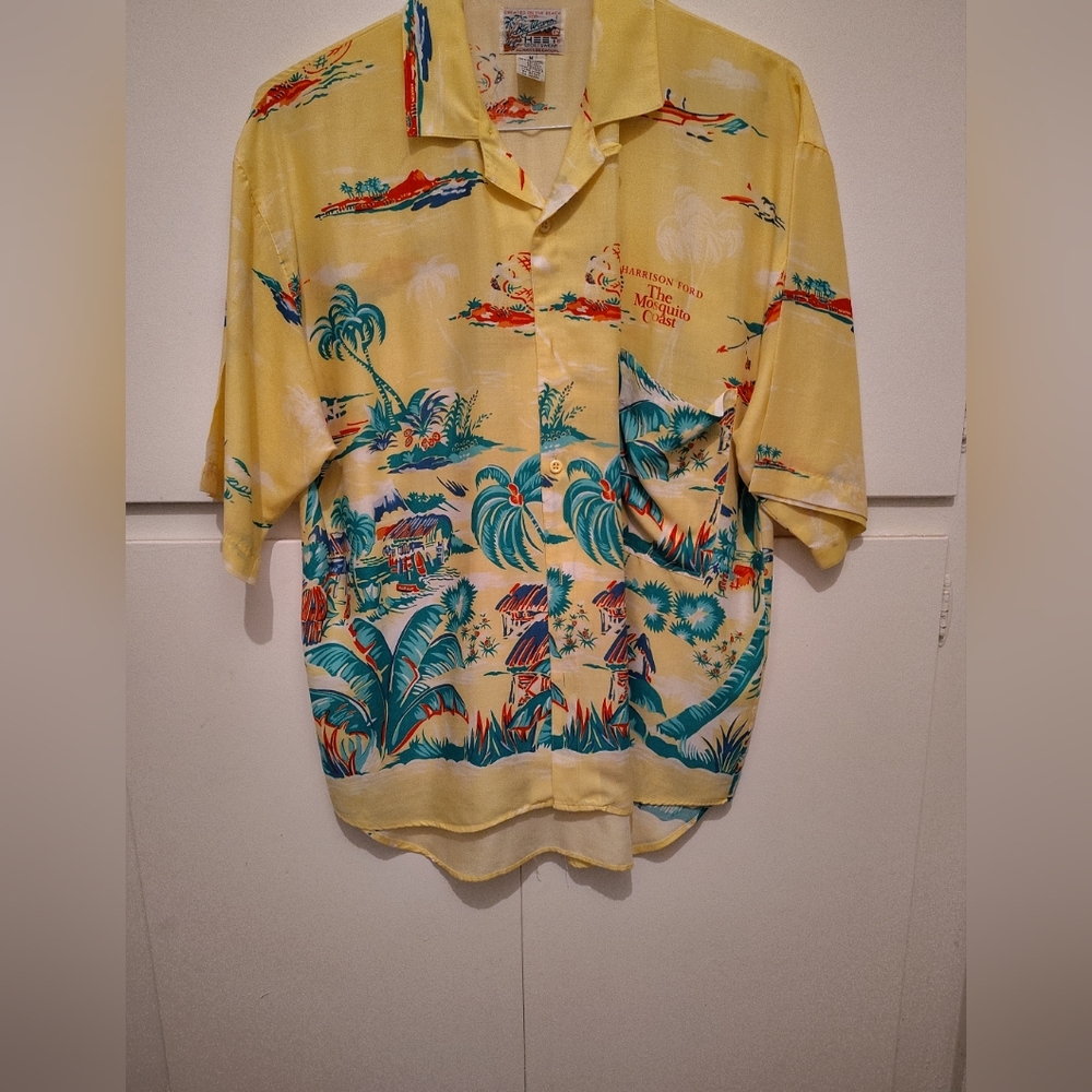 Vintage Harrison Ford The Mosquito Coast Rayon Hawaiian Shirt